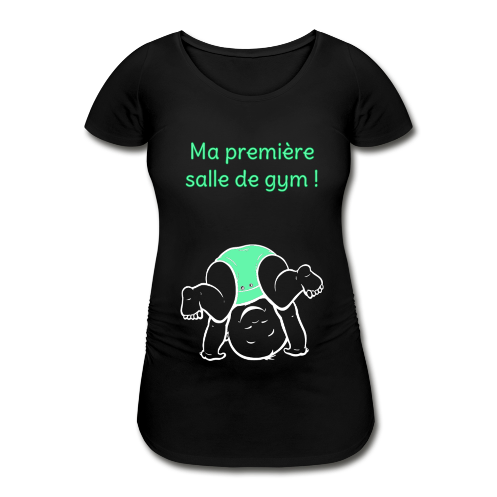 Grand Sportif – Ma première salle de gym – Dessin Vert - T-shirt Noir - black