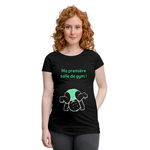 Grand Sportif – Ma première salle de gym – Dessin Vert - T-shirt Noir - black