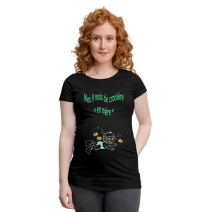 Super Nageur – Mes 9 mois de croisière – Dessin Vert - T-shirt Noir - black