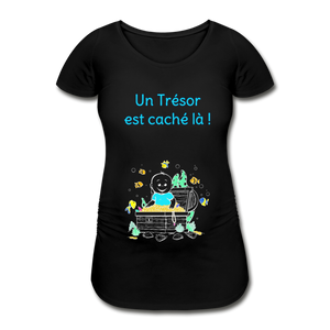 Trésor Précieux – Un Trésor est caché là ! – Dessin Bleu - T-shirt Noir - black