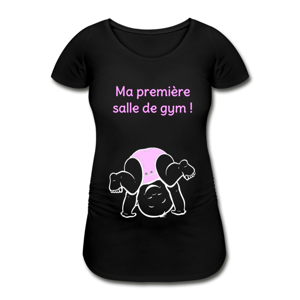 Grand Sportif – Ma première salle de gym – Dessin Rose - T-shirt Noir - black