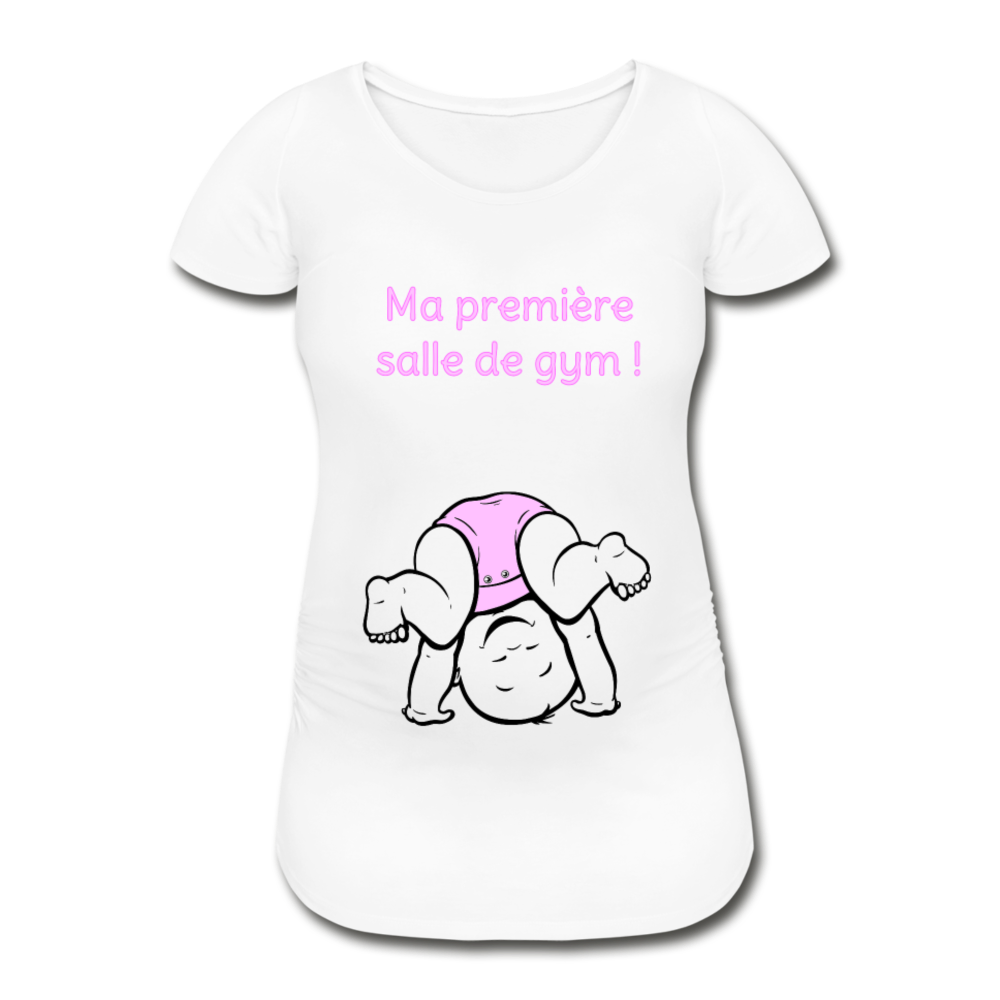 Grand Sportif – Ma première salle de gym – Dessin Rose - T-shirt Blanc - white