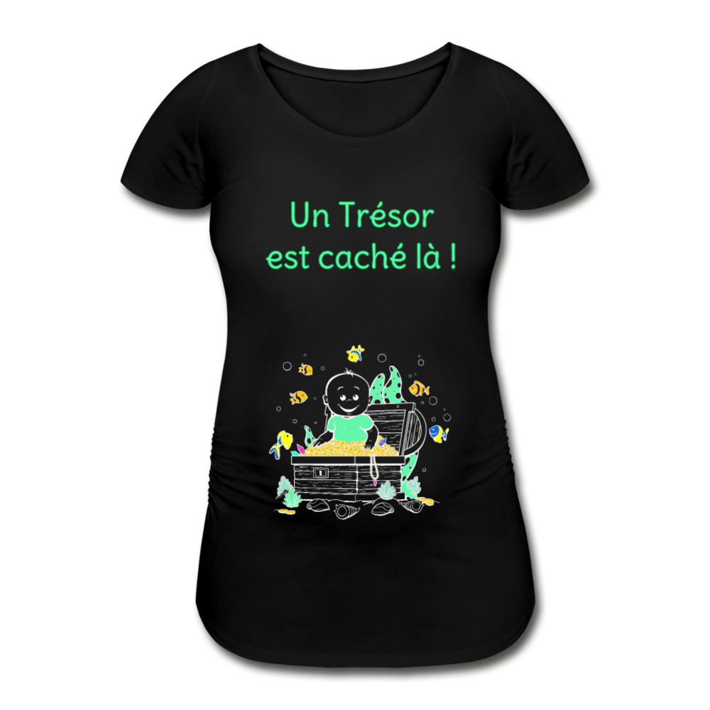 Trésor Précieux – Un Trésor est caché là ! – Dessin Vert - T-shirt Noir - black