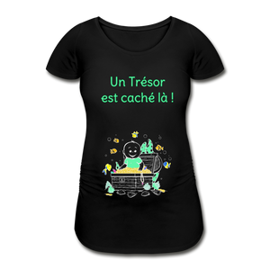 Trésor Précieux – Un Trésor est caché là ! – Dessin Vert - T-shirt Noir - black