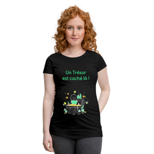 Trésor Précieux – Un Trésor est caché là ! – Dessin Vert - T-shirt Noir - black