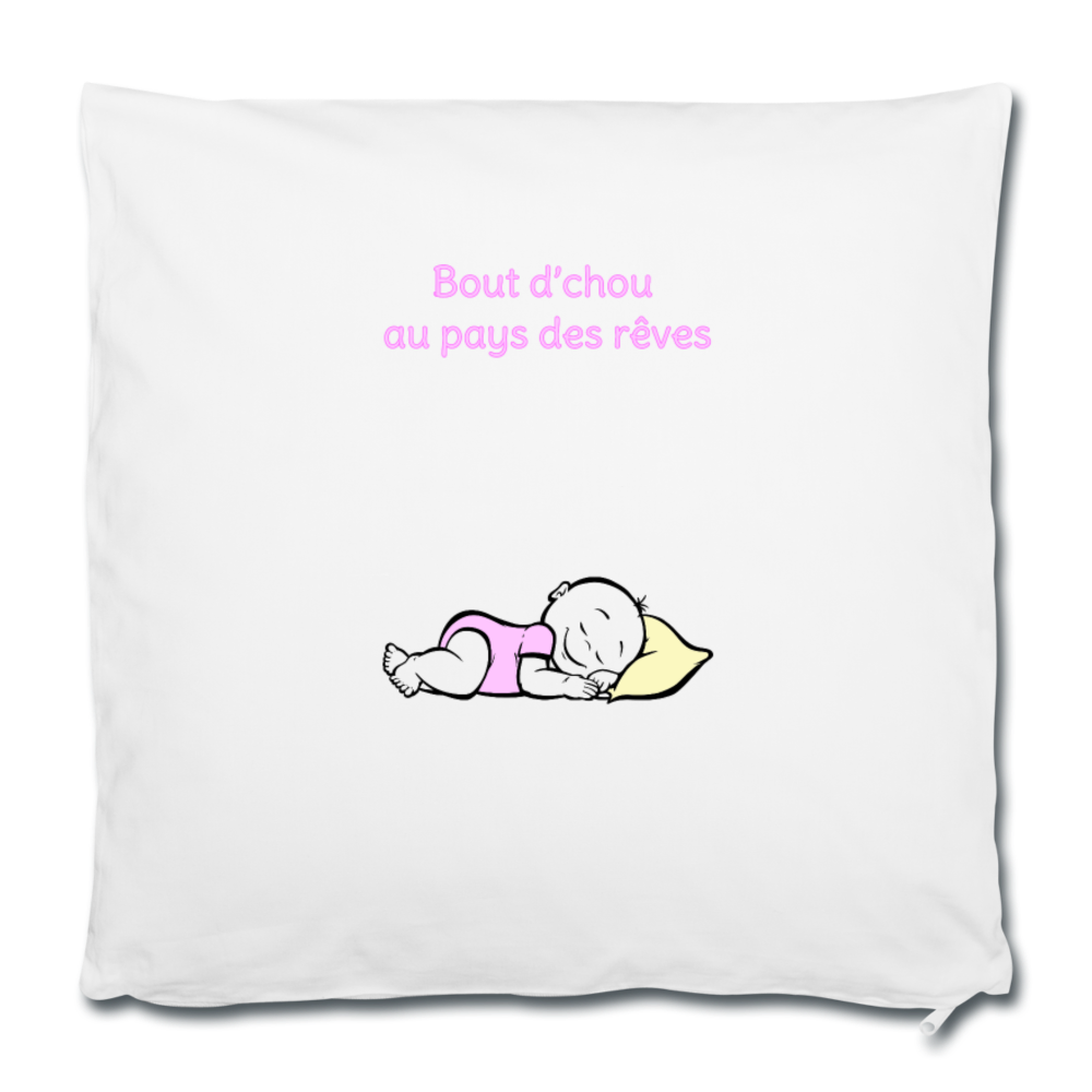 Pillowcase 16” x 16” (40 x 40 cm) - blanc