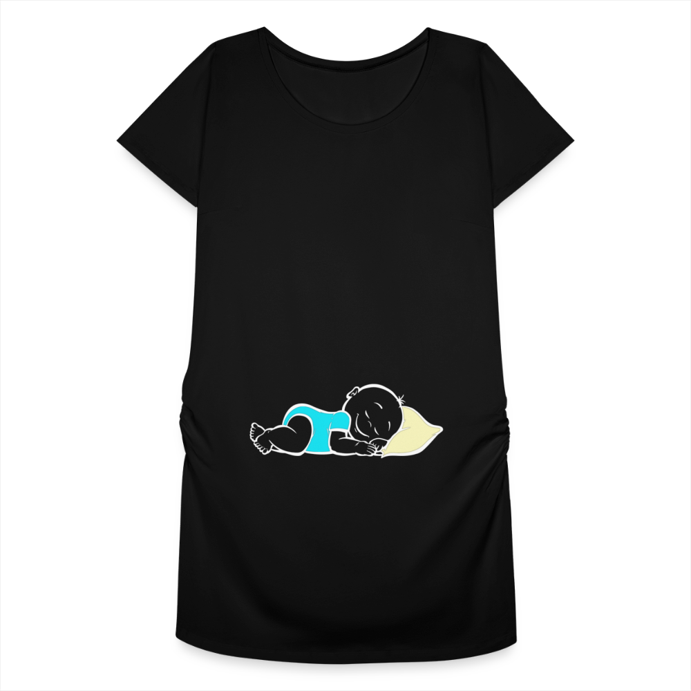 Doux Rêveur – Bleu – T-Shirt Noir - black