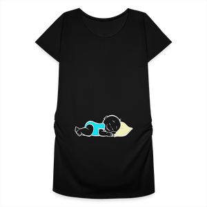 Doux Rêveur – Bleu – T-Shirt Noir - black