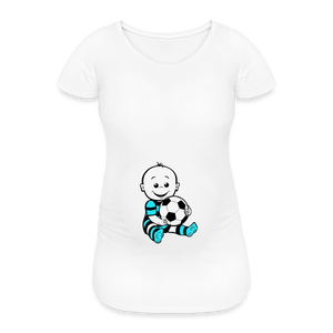 Gros Ballon – Bleu – T-Shirt Blanc - white