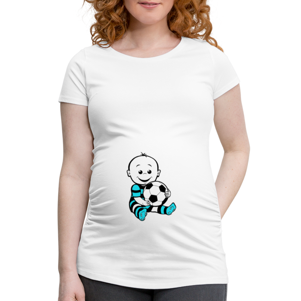 Gros Ballon – Bleu – T-Shirt Blanc - white