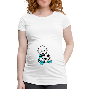 Gros Ballon – Bleu – T-Shirt Blanc - white