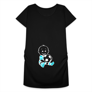 Gros Ballon – Bleu – T-Shirt Noir - black