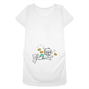 Super Nageur – Vert – T-Shirt Blanc - white