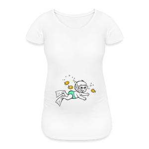 Super Nageur – Vert – T-Shirt Blanc - white