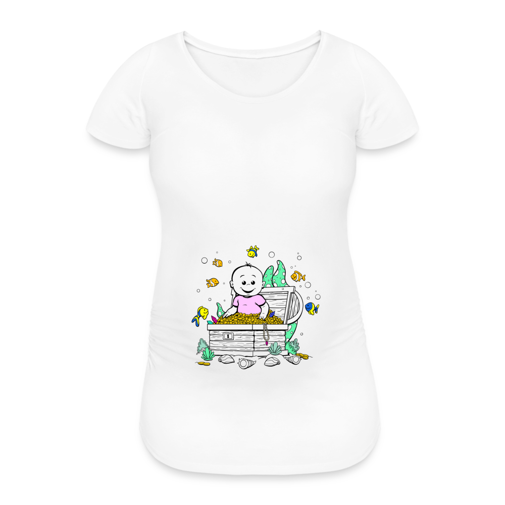 Trésor Précieux – Rose – T-Shirt Blanc - white