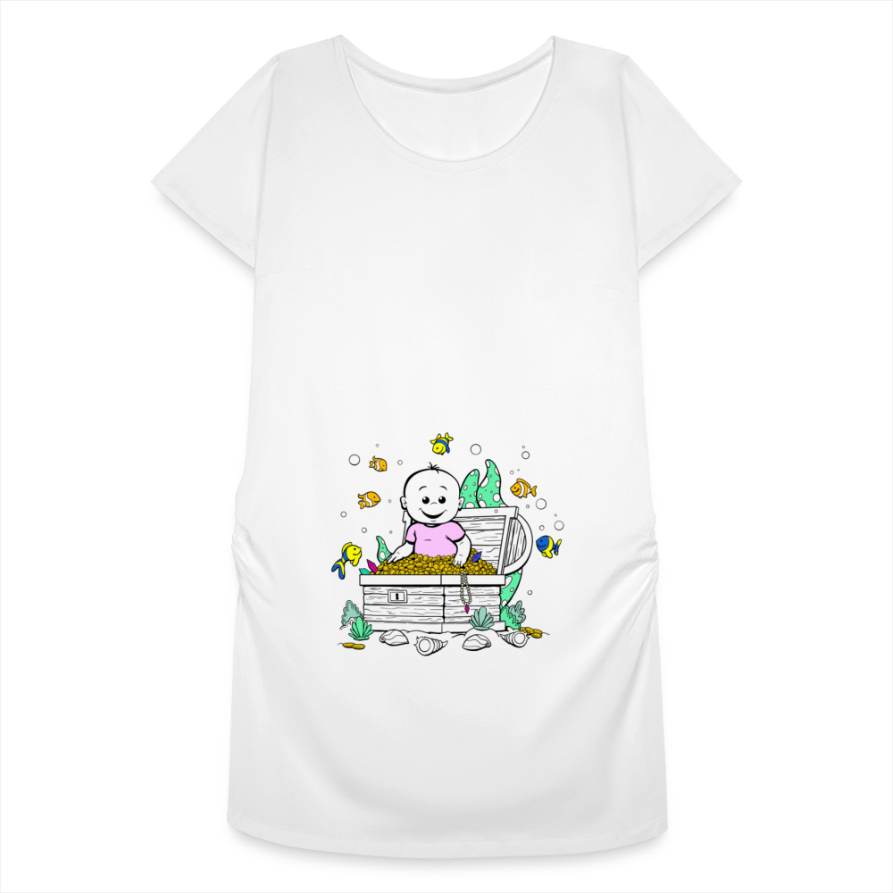 Trésor Précieux – Rose – T-Shirt Blanc - white