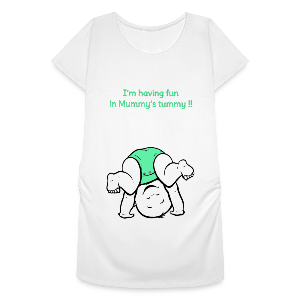 Cute Athlete – Green – White T-shirt - white