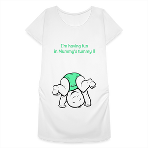 Cute Athlete – Green – White T-shirt - white