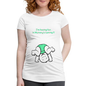 Cute Athlete – Green – White T-shirt - white