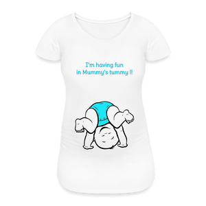 Cute Athlete – Blue – White T-shirt - white