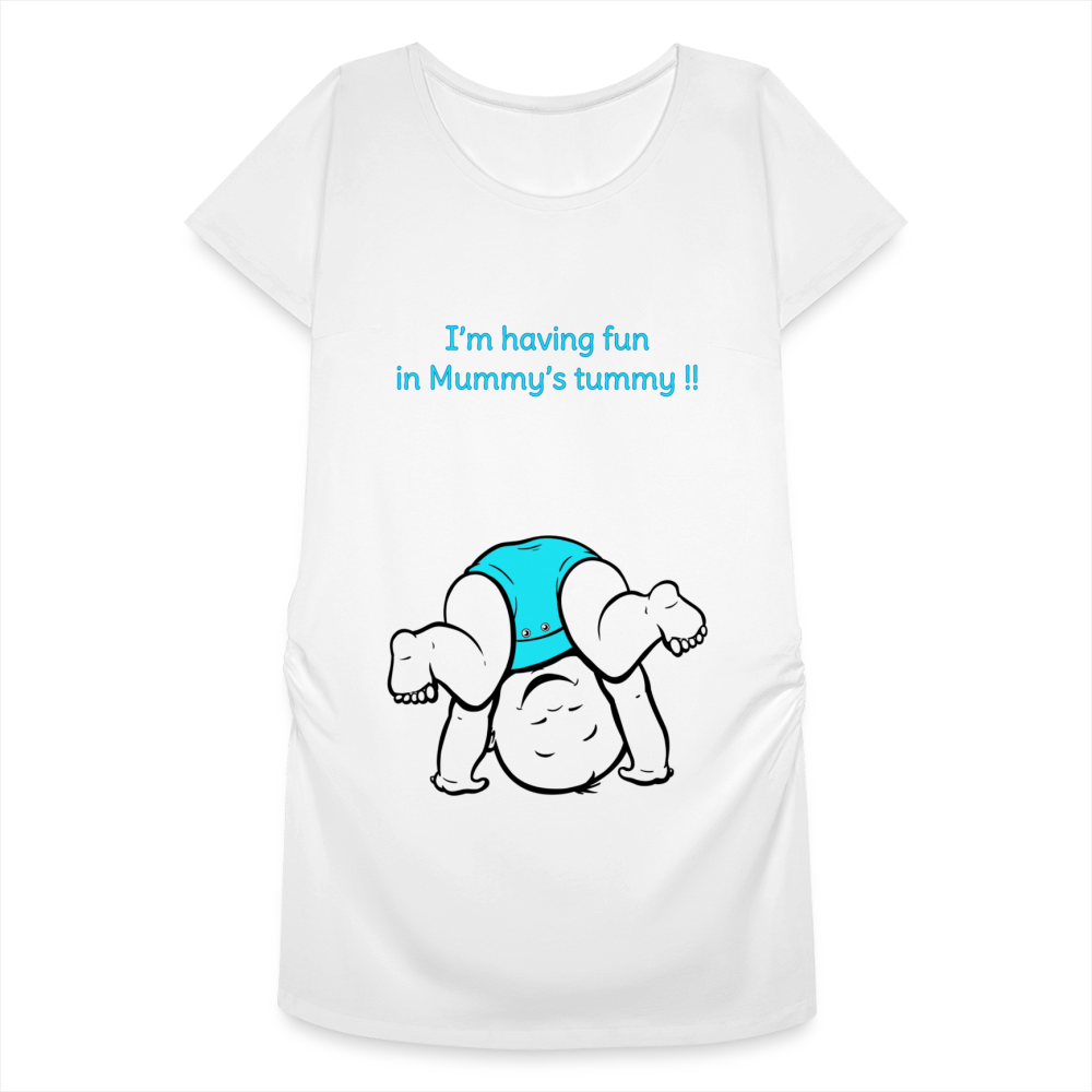 Cute Athlete – Blue – White T-shirt - white