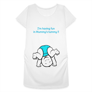 Cute Athlete – Blue – White T-shirt - white