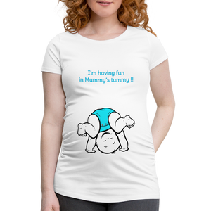 Cute Athlete – Blue – White T-shirt - white