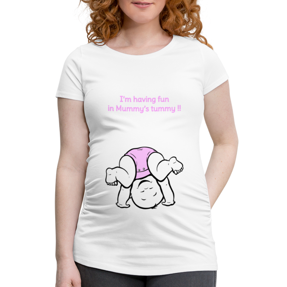 Cute Athlete – Pink – White T-shirt - white