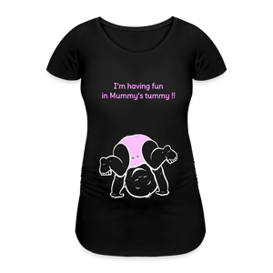 Cute Athlete – Pink – Black T-shirt - black