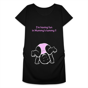 Cute Athlete – Pink – Black T-shirt - black