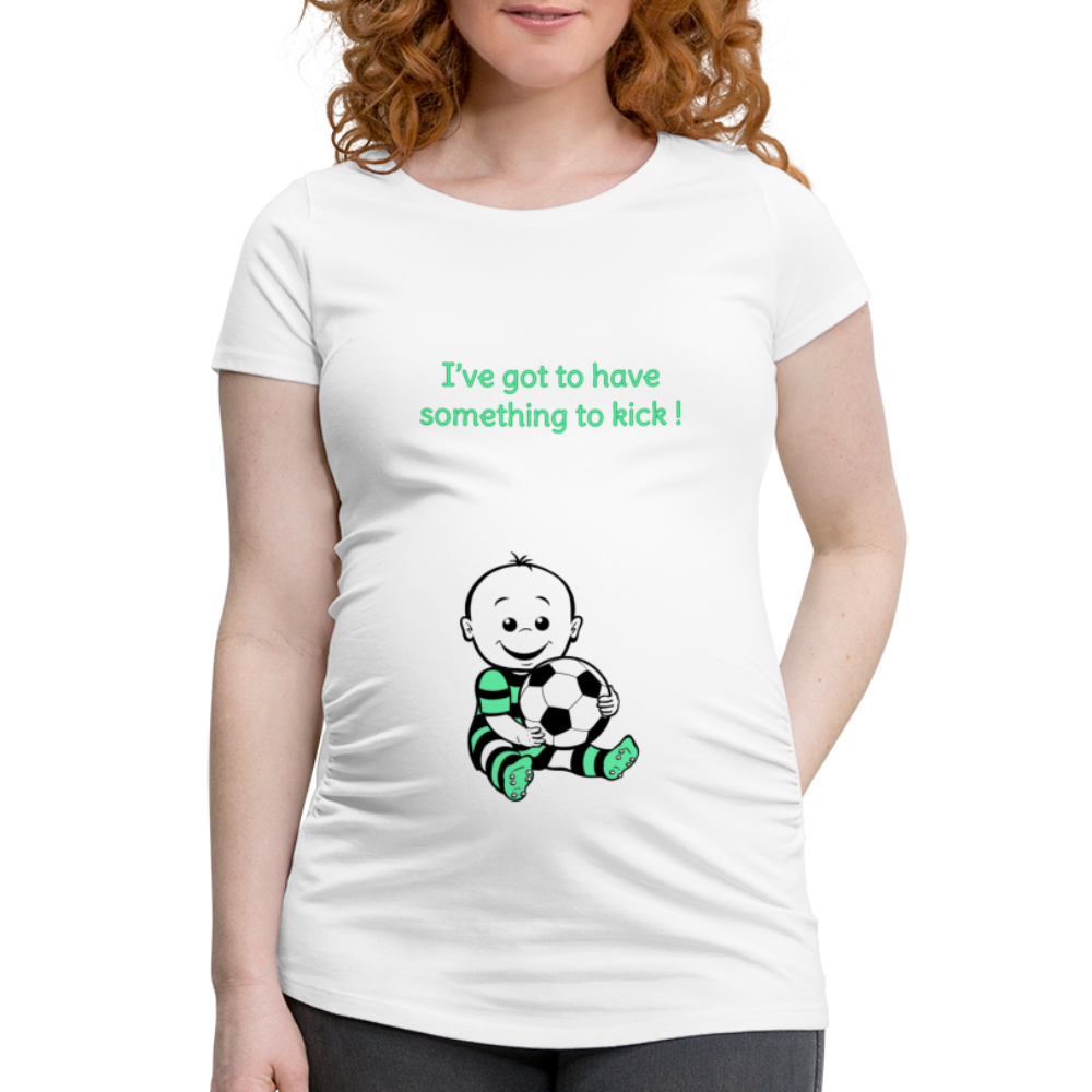 Football Baby – Green – White T-shirt - white