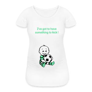 Football Baby – Green – White T-shirt - white