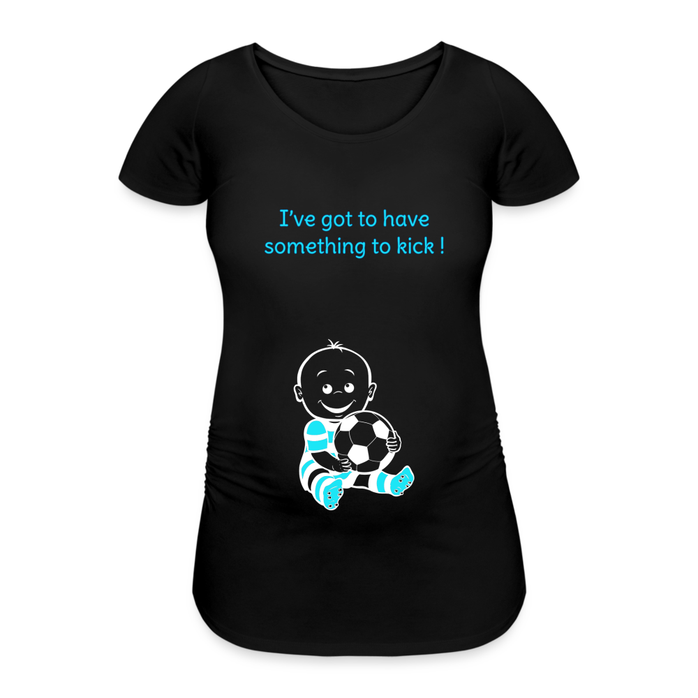 Football Baby – Blue – Black T-shirt - black