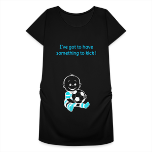 Football Baby – Blue – Black T-shirt - black