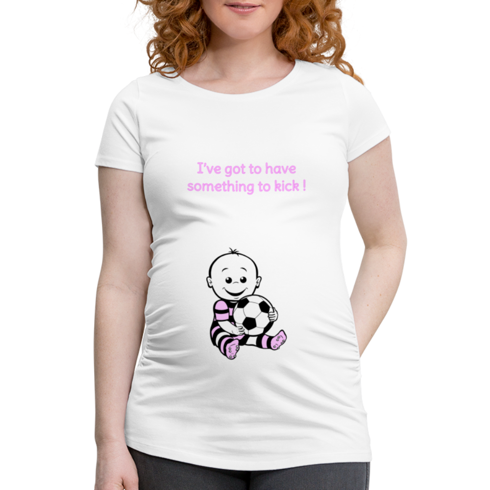 Football Baby – Pink – White T-shirt - white