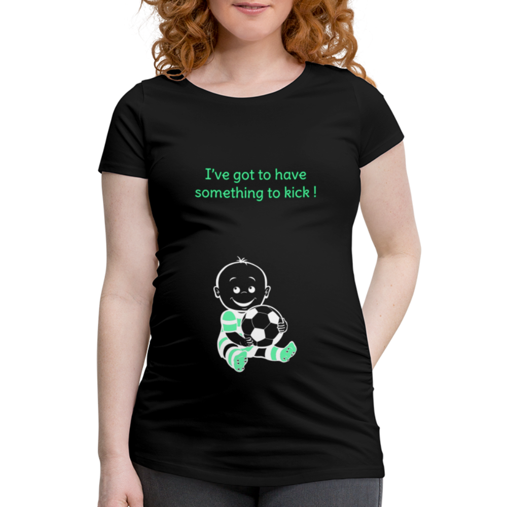 Football Baby – Green – Black T-shirt - black