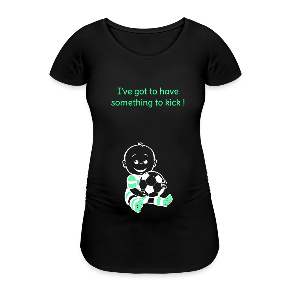 Football Baby – Green – Black T-shirt - black