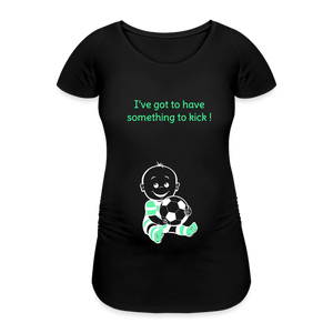 Football Baby – Green – Black T-shirt - black