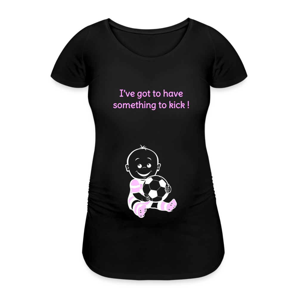 Football Baby – Pink – Black T-shirt - black