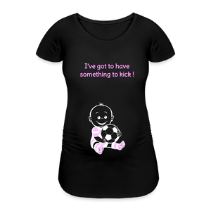 Football Baby – Pink – Black T-shirt - black