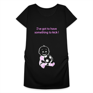 Football Baby – Pink – Black T-shirt - black