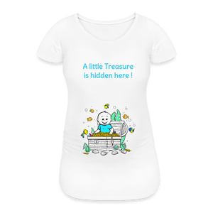 Precious Treasure – Blue – White T-shirt - white