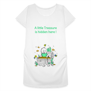 Precious Treasure – Green – White T-shirt - white