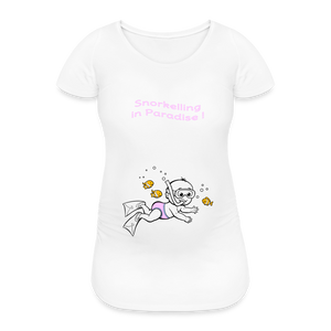 Super Swimmer – Pink – White T-shirt - white