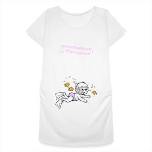 Super Swimmer – Pink – White T-shirt - white