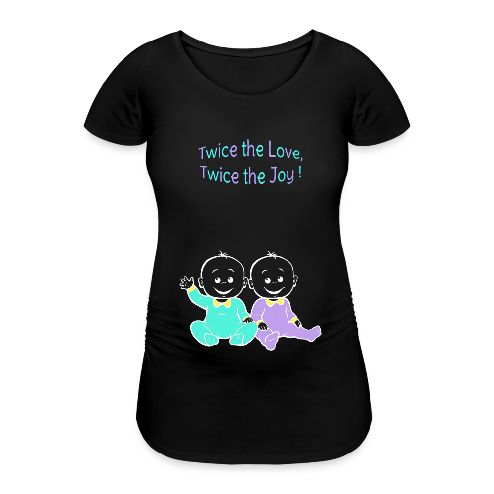 Twice the Bet – Green-Purple – Black T-shirt - black