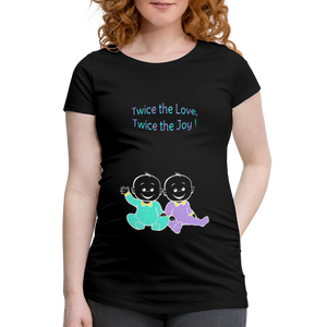 Twice the Bet – Green-Purple – Black T-shirt - black