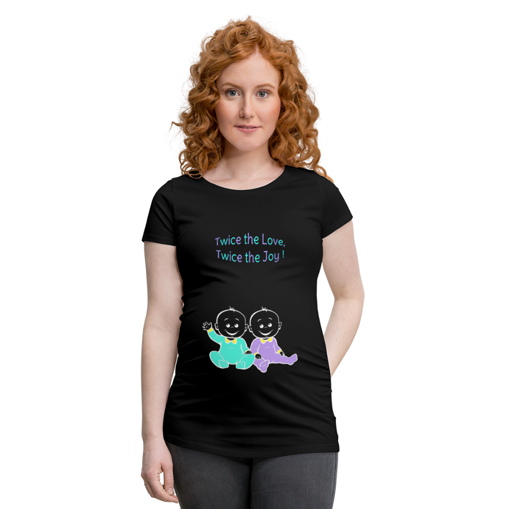 Twice the Bet – Green-Purple – Black T-shirt - black