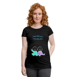 Twice the Bet – Green-Purple – Black T-shirt - black