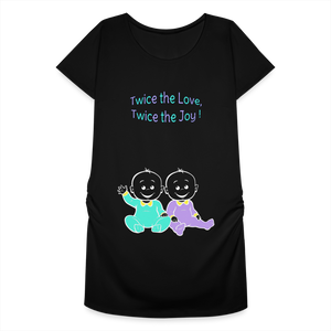 Twice the Bet – Green-Purple – Black T-shirt - black